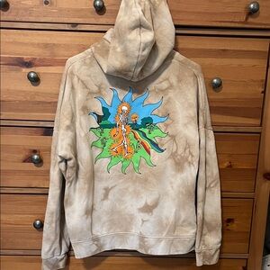 Empyre Tie-Dye Skelton graphic Hoodie Boys Large